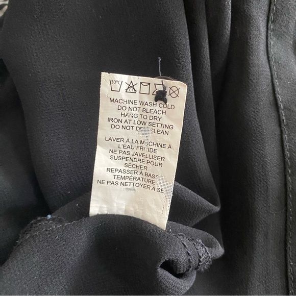 Dynamite Black Sheer Blouse Size XXS - Picture 9 of 9